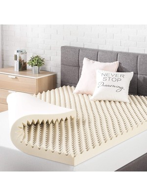 Odea Best Price Mattress Bakır Infüzyonlu 3 Inç Yumurta Kasası Hafızalı Köpük Yatak Üstü, Certipur-Us Sertifikalı, Kral, Bej