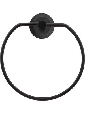Odea BADEM10 Siyah Bez Havluluk Aparatı Yapışkanlı Lavabo Banyo Mutfak Standı Bez Havlu Askısı Paslanmaz Metal