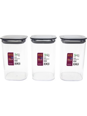 Odea Omak Decobella 3 'lü 1.1 Lt. Kare Erzak Kabı Seti