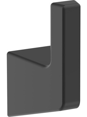 Odea Amerock BH36000MB | Mat Siyah Tekli Bornoz Kancası | 3-9/16 Inç (90 Mm) Uzunluk Havluluk | Blackrock | Banyo Için Havlu Kancası | Banyo Donanımı | Banyo Aksesuarları