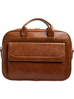 Odea Organizer Evrak ve Laptop Çantası 17 Inç (Crazy Taba)