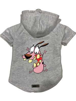 Odea Monopetz Kapişonlu Polar Sweatshirt Köpek ve Kedi Kıyafeti & Elbisesi Gri Courage S