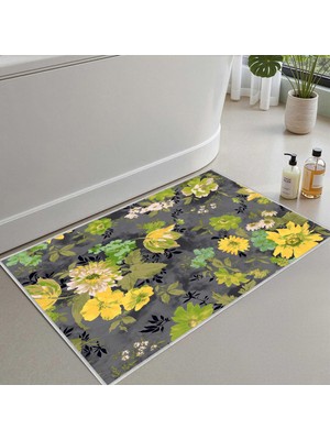 Odea Monnhein Banyo Paspası, Yumuşak Banyo Halısı, Kaymaz Dot Tabanlı, Su Emici, Makinede Yıkanabilir - 80 x 150 cm