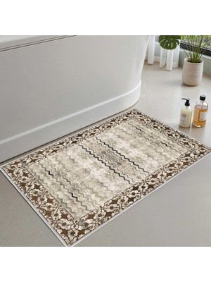 Odea Monnhein Banyo Paspası, Yumuşak Banyo Halısı, Kaymaz Dot Tabanlı, Su Emici, Makinede Yıkanabilir - 60 x 90 cm