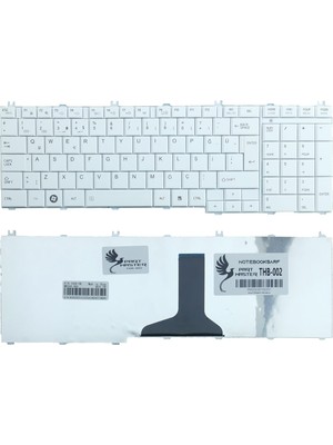 Odea Part Master Toshiba Satellite L655-1GG, C650-1HR, L750D-12K Ile Uyumlu Klavye (Beyaz)