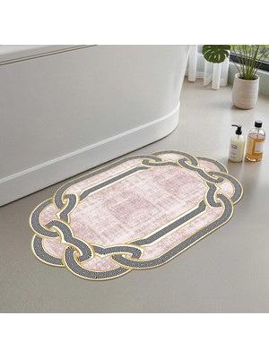 Odea Monnhein 2'li Set Banyo Paspası, Yumuşak Banyo Halısı, Kaymaz Dot Tabanlı, Su Emici, Makinede Yıkanabilir - 50X60-60X100 cm