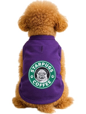 Odea Mpz Pets Kedi ve Köpek Kıyafeti & Elbisesi Mor Starpugs Atlet 3xl