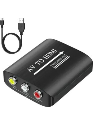 Odea 4379 Rca Av To HDMI Çevirici 3rca Dönüştürücü Adaptör 1080P