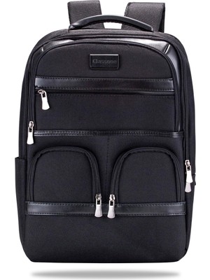 Odea Classone BP-BS200 Business Vıp B2 -Serisi 15.6 Inch Uyumlu Wtx Pro Su Geçirmez Kumaş Laptop Sırt Çantası -Siyah