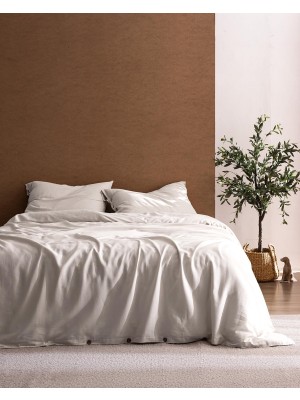 Odea Songe Family SIZE%100 Pamuk Chambre Çarşaflı Nevresim Takımı - Ekru