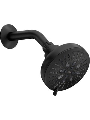 Odea Moen 200W0BL Hydro Energetix Sekiz Fonksiyonlu 12,7 cm Çap Sprey Başlığı Standart, Mat Siyah