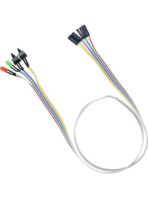 Odea Alfais 5064 Ana Kart Power Kablosu LED Işıklı Reset Açma Kapama Butonu Kablosu On Off Switch