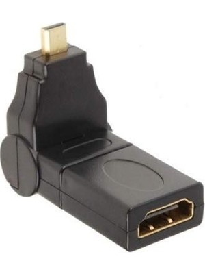 Odea Alfais AL-4670 180 Derece Dönebilen Micro HDMI To HDMI Çevirici Dönüştürücü Adaptör