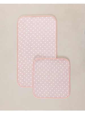 Odea Brume Puantiyeli 2'li Banyo Paspası - Pembe