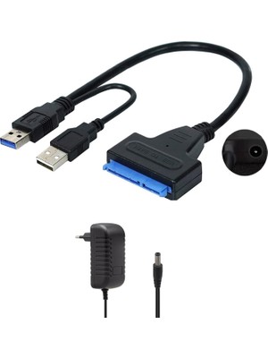 Odea USB 3.0 2.5 3.5 Inç Sata SSD HDD Hard Disk Çevirici Dönüştürücü + Adaptör