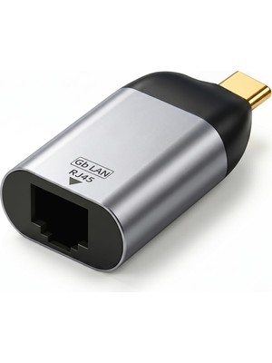Odea Furalis Type-C To Ethernet Çevirici Mini Adaptör - 1000 Mbps'e Kadar Hız - Usb-C'den RJ45 Gigabit Lan Dönüştürücü - Alüminyum Gövde - Windows/macos/linux Uyumlu - Tak Çalıştır