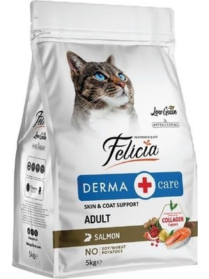 Odea Felicia 5 kg Kolajenli Somonlu Az Tahıllı Yetişkin Kedi Maması Hypoallergenic Kedi Maması