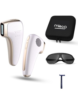 Odea Mieco Safir Soğutma Özellikli Ipl Lazer Epilasyon Aleti (Lila) - Safir Cam, Yüz ve Vücut, Hassas Bölge, Soğutma Modu + Gözlük ve Çanta Hediyeli