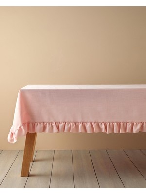 Odea English Home Flor Pura Polyester Masa Örtüsü Pembe