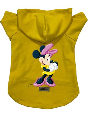 Odea Monopetz Kapişonlu Polar Sweatshirt Köpek ve Kedi Kıyafeti & Elbisesi Sarı Minnie Xl
