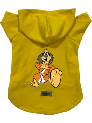 Odea Monopetz Kapişonlu Polar Sweatshirt Köpek ve Kedi Kıyafeti & Elbisesi Sarı Hong Kong M