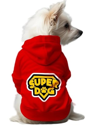 Odea Mpz Pets Kedi ve Köpek Kıyafeti & Elbisesi Kırmızı Hoodie Super Dog Xs