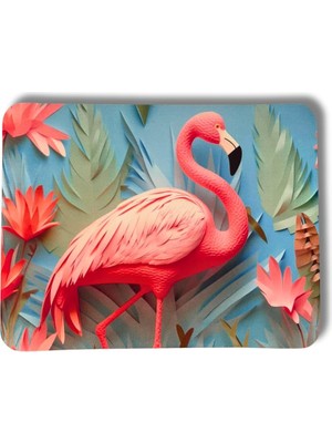 Odea Figiza Bulaşık Kurutma Örtüsü Tezgah Üstü Bulaşık Mutfak Matı 3 D Desenli Süper Emici Bulaşıklık (Flamingo)