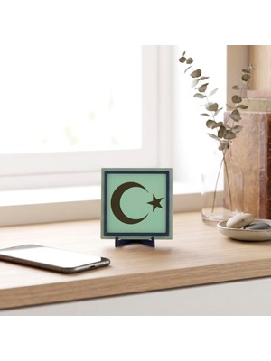 Odea Minimalist Hilal ve Yıldız Tasarım Obje, Modern Dekorasyonun Estetik Imzası 10X10 cm