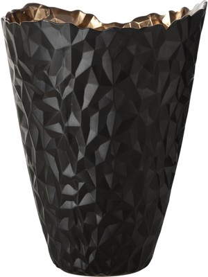 Odea Mudo Home Black-Gold Vazo 29CM