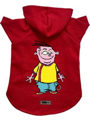 Odea Monopetz Kapişonlu Polar Sweatshirt Köpek ve Kedi Kıyafeti & Elbisesi Kırmızı Ed L
