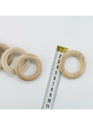 Odea Benim Marifetlerim - Naturel Ahşap Halka 5 cm 5 Adet