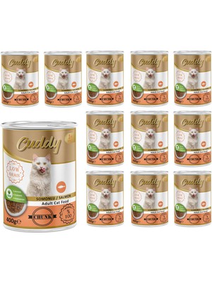 Odea Cuddy Yetişkin Kedi Somonlu ve Jöleli Konserve Mama 400 gr x 12 Adet