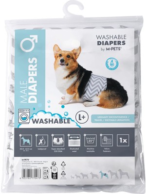 Odea M-Pets Erkek Köpekler Için Yıkanabilir Külot (L)