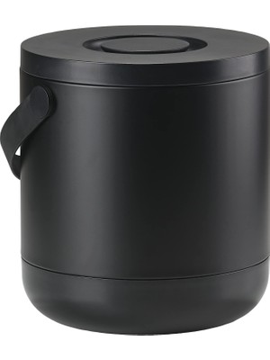 Odea Zone Circular Çöp Kovası, Çap: 31,5 x 31 cm - 15 Litre, Siyah