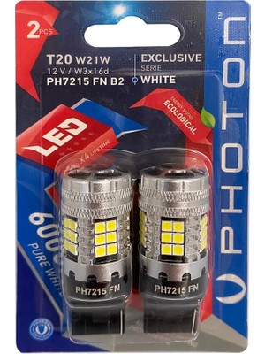Odea Photon Ampul T20 W21W 12V Fanli Exclusive Serie (2'li Blister) Pht PH7215 Fn B2
