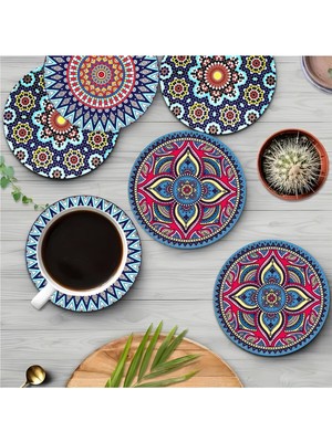 Odea Kututr 6'lı Ahşap Bardak Altlığı BRD-009