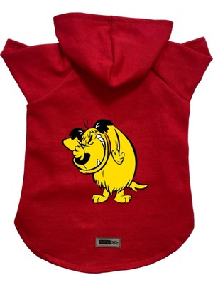 Odea Monopetz Kapişonlu Polar Sweatshirt Köpek ve Kedi Kıyafeti & Elbisesi Kırmızı Rabugento Xl