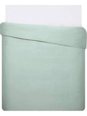 Odea Linens Mix&match Pamuk Saten Çift Kişilik Nevresim Kılıfı Yeşil