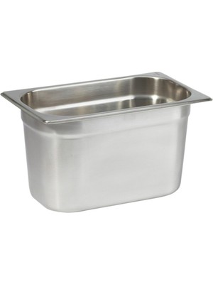 Odea Paslanmaz Çelik Gastronom/gastronorm Küvet Gn 1/4-150 (26,5 x 16,2 x 15 Cm)