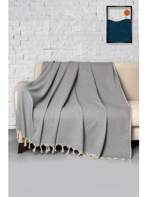 Odea Denizli Concept Trendy Koltuk Örtüsü Gri 170 x 300