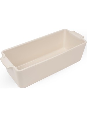 Odea Peugeot Appolia Kek Kalıbı Köşeli 31 cm Ekru, Seramikten Üretilmiştir, 60503