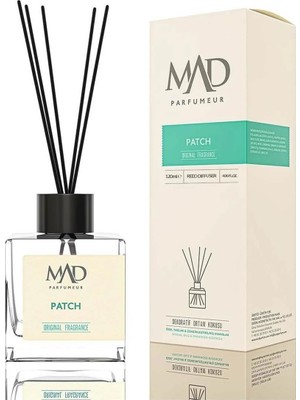 Odea Mad Patch 120 ml Ortam Kokusu Çubuklu – Kurutulmuş Meyve, Tonka ve Amber ile Sıcak, Odunsu ve Etkileyici Bir Atmosfer