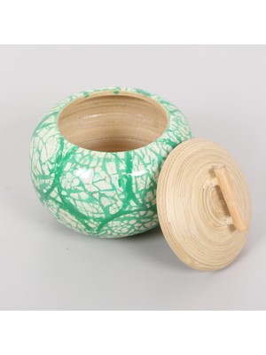 Odea Fanus Doğal Bambu Saklama Kutusu 13X13 cm