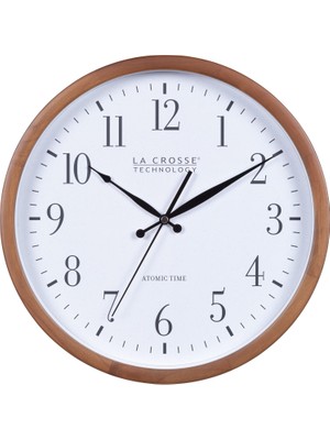 Odea La Crosse Technology 404-50447-INT 32,5 cm Atomik Ceviz Analog Duvar Saati