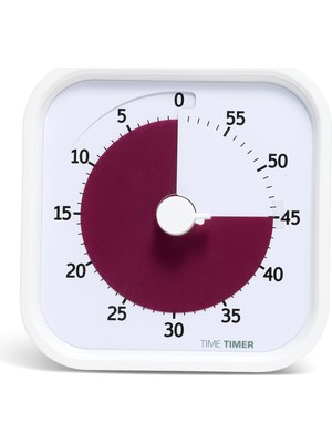 Odea Time Timer Home Mod — 60 Dakika Çocuk Görsel Zamanlayıcı Ev Sürümü — Ev Eğitim Malzemeleri Çalışma Aracı, Çocuk Masası, Ofis Masası ve Sessiz Çalışan Toplantılar Için Zamanlayıcı (Pamuk Topu Beyaz)