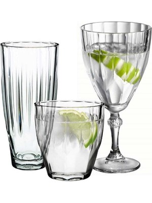 Odea Pasabahce Diamond Serisi 18 Parça Kadeh Bardak Meşrubat Bardağı Seti 869569665332AYBABASTORE