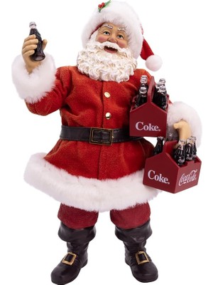 Odea Kurt Adler 10.5 Inç Coca-Cola Santa Holding Iki Altı Paket Masa Parçası