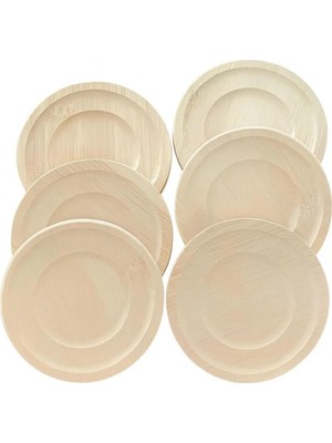 Odea Bambu Çay Tabağı Altlığı, Yuvarlak, Kahverengi, Elde Yıkama, Bulaşık Makinesi Kullanımına Uygun Değil, 10 x 10 Cm, 6 Parça