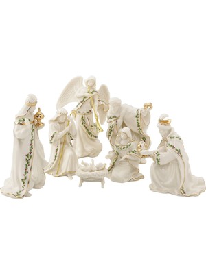 Odea Lenox Holiday, Set Beşikler Of 7 (Kutsal Aile, Üç Kral, Melek)