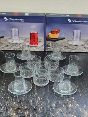 Odea Pasabahce Timeless 18 Parça Çay Seti ve Çerezlik Kase 18PCSSET TYB3JX6VSGKJV1PC26